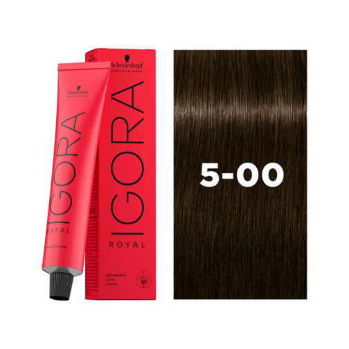 IGORAZERO167 schwarzkopf IGORA ROYAL 5-00 Light Brown Natural Extra 60 ml